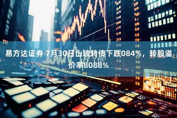 易方达证券 7月30日山玻转债下跌084%，转股溢价率8088%